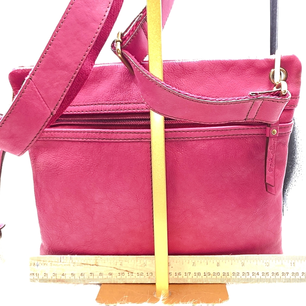 Fossil Pink Floral Embossed Crossbody Bag - Picture 3 of 8